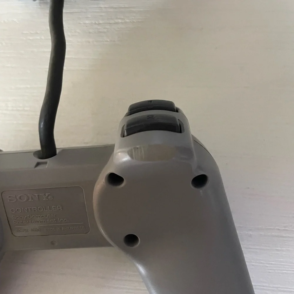 Sony PlayStation 1 Original Gray Wired Controller OEM PS1 SCPH-1080 Tested Works